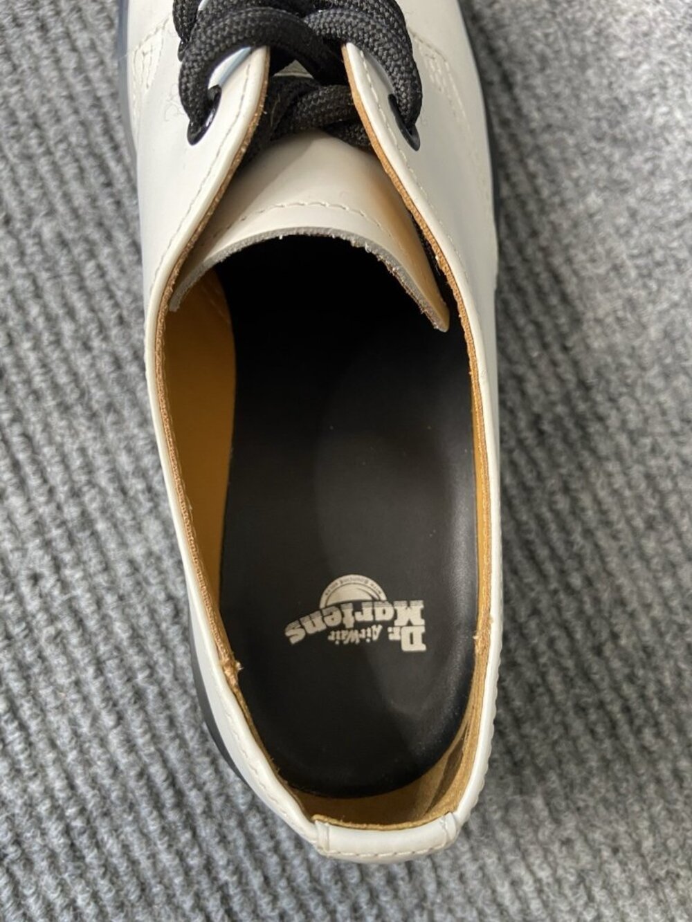 DR. MARTENS 1461 Quad Platform Shoes Oxford White Smooth Leather W US 8 Men 7 - Picture 6 of 9